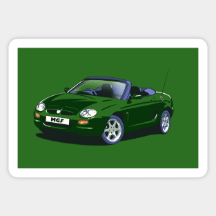 MG MGF Car in BRG Sticker